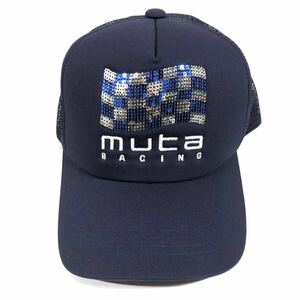 未使用品【ムータ】本物 muta ベースボールキャップ ONE SIZE 帽子 ハット RACING レーシング コットン×ナイロン メンズ レディース 3
