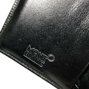 【モンブラン】本物 MONTBLANC 名刺入れ ホワイトスター 定期入れ カードケース パスケース 黒 本革 レザー メンズ レディース 送料370円の画像10