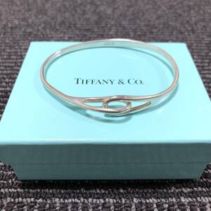 【ティファニー】本物 TIFFANY&Co. バングル インターロッキングループス ダブルループ スターリングシルバー925 ブレスレット 送料370円