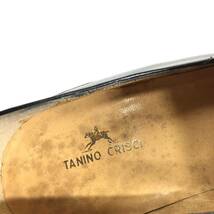 【タニノクリスチー】本物 TANINO CRISCI 靴 26cm 黒 ローファー スリッポン ビジネスシューズ 本革 レザー 男性用 メンズ 伊製 8 D_画像9
