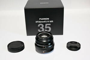 * free shipping FUJIFILM ( Fuji film ) Fuji non XF35mm F2 R WR black one owner used beautiful goods *