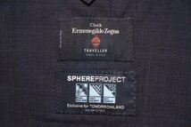 20SS 超美品 TOMORROWLAND PILGRIM ピルグリム Ermenegild Zegna ゼニア TRAVELLER トロピカルウールシルク ジャケット ネイビー メンズ 42_画像3