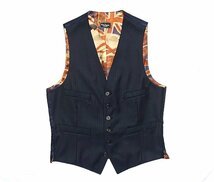 13AW 定価13万 美品 Paul Smith LONDON ユニオンジャック柄裏地 Loro Piana スリーピース スーツ セットアップ ウール シルク メンズ S M_画像6