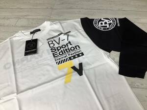 新品未使用★BARNI VARNO ヴァーニバーノ　定価29,000円の品　 Ｌサイズ　綿　カットソー　白系Tシャツ　ロンT