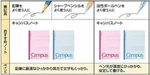 コクヨ(KOKUYO) ノート キャンパスノート B5 A罫 50枚 3冊パック ノ-5AX_画像6