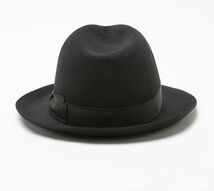 定価6.9万 美品 Borsalino ボルサリーノ ラビットファー 中折れ ハット HAT イタリア製 60 帽子 114665 チンクァンタグランミ 折り畳み可_画像4