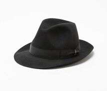 定価6.9万 美品 Borsalino ボルサリーノ ラビットファー 中折れ ハット HAT イタリア製 60 帽子 114665 チンクァンタグランミ 折り畳み可_画像1