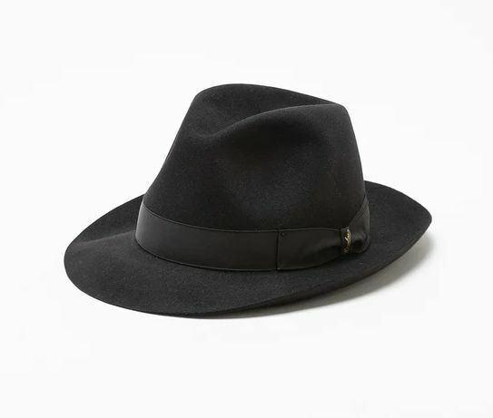 定価6.9万 美品 Borsalino ボルサリーノ ラビットファー 中折れ ハット HAT イタリア製 60 帽子 114665 チンクァンタグランミ 折り畳み可