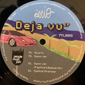 Riccio - Deja Vu EP / Payfone /180g重量盤 / 限定300枚プレス /People Must Jam 