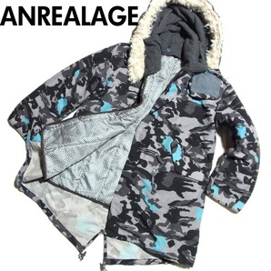 ANREALAGE アンリアレイジ ライナー付き 迷彩 カモフラ モッズコート M