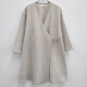 Yoli Wool wrap jacket YL-JK03-23AW 定価48400円 カシュクール 羽織 ローブ ジャケット 23AW ベージュ ヨリ 4-0227T 233946