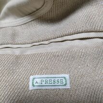 A.PRESSE Linen Half Coat リネンハーフコート 定価121000円 コート 23SS ベージュ アプレッセ 4-0303M F95246_画像4