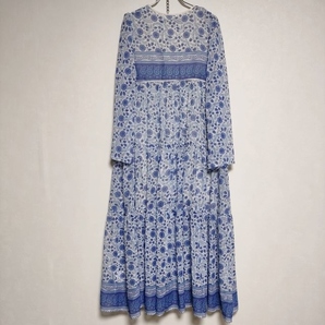 Christy Dawn VINTAGE PALOMA DRESS 定価46000円 パロドレス 総柄 ワンピース ブルー クリスティダウン 4-0306M 228727の画像2