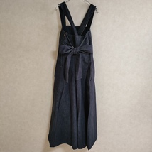 Lachement BACK DESIGN FLARE DRESS JAPAN DENIM ジャンパースカート サロペット ネイビー ラシュモン 4-0307G 233198_画像2