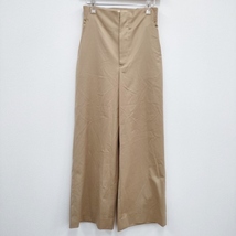 Graphpaper 新品 Rayon Satin Stretch Basic Pants GL191-40082B 定価28600円 00 パンツ ベージュ グラフペーパー 4-0314M F95627_画像1