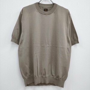 4-0330S♪BATONER 新品 SEAISLAND COTTON CREW NECK SHORT SLEEVE BN-23SM-041 定価26400円 半袖 ニット ベージュ バトナー F96040