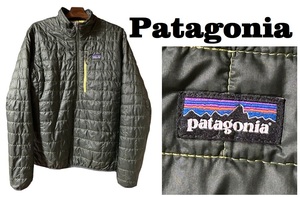 新品同然パタゴニアPatagonia★84021SP14★NanoPuffナノパフジャケット★キルティング・プルオーバー★グリーン★S