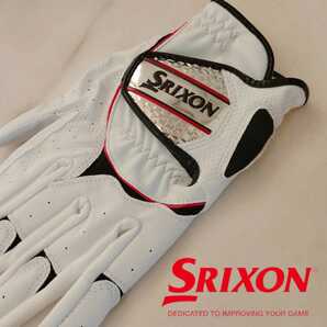 スリクソン22cm白5枚セット ダンロップ スリクソン ゴルフグローブ 新品未使用品の画像2