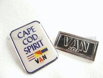 希少★VAN JAC ヴァンヂャケット★ロゴ & CAPE COD SPIRIT☆ピンバッジ 2個セット キャンペーンロゴ/ピンズ アイビー トラッド SCENE Kent_画像1