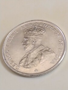 海峡植民地 1921 50セント銀貨 GEORGE Ⅴ