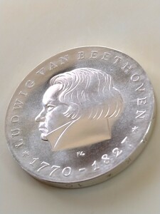 東ドイツ 1970 10マルク銀貨 200th Birth anniversary of composer Ludwig van Beethoven