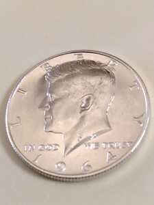 アメリカ 1964D 50セント銀貨 Kennedy