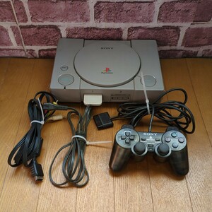 PS1 SCPH-5500 本体 コントローラー1個 コード 作動品