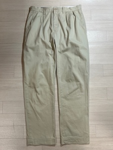 POLO by Ralph Lauren/ポロバイ ラルフローレン/ETHAN PANT/イーサンパンツ/2タックコットンツイルチノパンツ/ベージュ/32×32