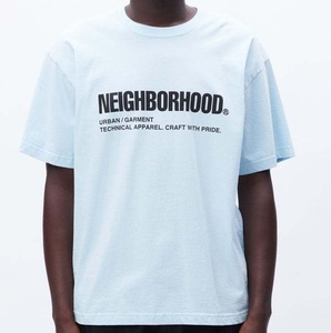 NEIGHBORHOOD/ネイバーフッド/23SS/NH.TEE SS-2 231PCNH-ST02/フロントプリント/オーバーサイズTシャツ/半袖/Lサイズ/ブルーグレー系