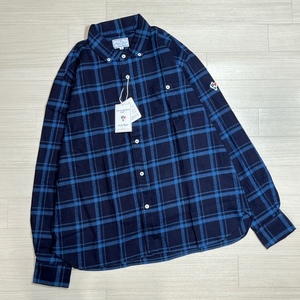 Arvor Maree/アルボーマレー/新品タグ付き/PETIT B.D. L/S SHIRT/プチボタンダウンロングスリーブシャツ/フランネル/長袖シャツ/サイズ4