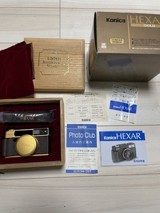 (34)送料無料 1円スタート KONICA HEXAR GOLD 120周年記念モデル コニカヘキサー フィルム ジャンクまとめ