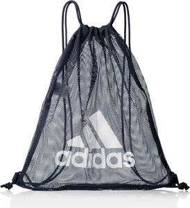 【KCM】Z-bag-75★新品★【adidas/アディダス】メッシュ　ジムサック　ジムバッグ　ナップサック　マルチバッグ　29739　 ネイビー