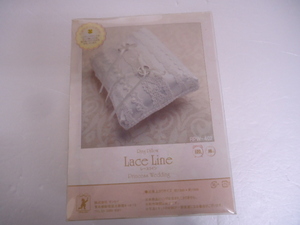 [KCM]amb-593* package pain unused *[ sun sei] ring pillow kit race line hand made wedding for wedding goods 