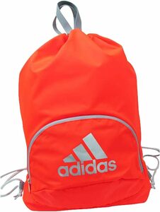 【KCM】Z-bag-82★展示品★【adidas/アディダス】サッカーバッグ　ボール用ナップサック　ボール収納機能付きナップ　AKM33RSL　オレンジ系