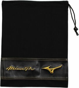 【KCM】Z-bag-242★展示品★【MIZUNO/ミズノ】ミズノプロ　マルチ袋　グラブ袋　シューズ袋　着替え入れ　小物入れ　11GZ1700　ブラック