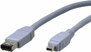 [KCM]amb-621* package none unused *[ACROS/ Across ]IEEE1394 cable 4 pin male -6 pin male dark gray 1m AIE886