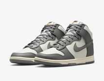 【28.5】Nike Dunk High Retro SE Vintage Light Bone and Tumbled Grey新品未使用_画像1