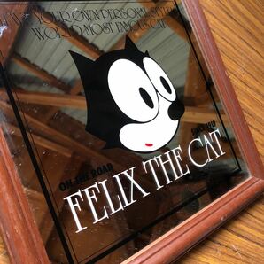 昭和レトロ ファンシーミラー パブミラー FELIX THE CAT フェリックス ザ キャット 壁掛けミラー 鏡 インテリア雑貨の画像3