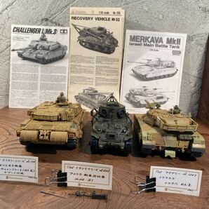 【m/7】TAMIYANo.154 MkⅢ ITALERI No.203 M-32 ACADEMYNo.1347 MkⅡ 1/35 戦車 プラモデル 完成品 コレクション 引退品の画像4