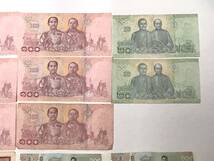 タイ国　バーツ　THB　紙幣　旧紙幣　新紙幣　おまとめ　100バーツ券　20バーツ券　10バーツ券　ラーマ10世　ラーマ9世_画像8