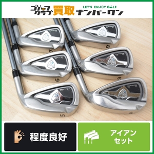 【程度良好 人気シリーズ】ロマロ Romaro RAY α アイアンセット 5～PW 6本セット MCI BLACK 60 フレックスS レイ アルファ キャビティ