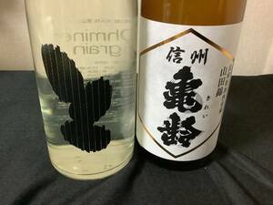 信州亀齢　山田錦　純米吟醸、大嶺　愛山　3粒　720ml ２本セット