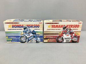 トミー TOMY バイク模型 YAMAHA YZR500 マルボロ / HONDA NSR500 ロスマンズ 現状品 ジャンク 2402LT212