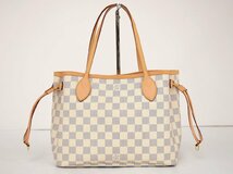 ルイヴィトン LOUIS VUITTON トートバッグ ダミエ・アズール ネバーフルPM N51110 VI1151 レディース 保存袋付き → 2403LK001_画像2