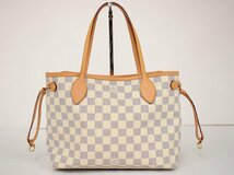 ルイヴィトン LOUIS VUITTON トートバッグ ダミエ・アズール ネバーフルPM N51110 VI1151 レディース 保存袋付き → 2403LK001_画像1