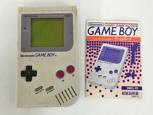 任天堂 Nintendo 携帯用ゲームハード ゲームボーイ DMG-01 取扱説明書付き 2402LT148