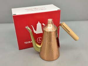 カリタ×燕 kalita×TSUBAME コーヒーポット ドリップポットスリム 700 CUW 銅製 木製ハンドル 未使用 2403LT007