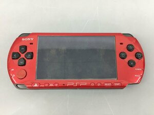 ゲームハード SONY PlayStation Portable プレイステーション・ポータブル PSP PSP-3000 本体のみ レッド/ブラック ジャンク 2402LO158