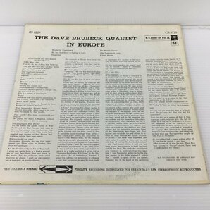 LPレコード The Dave Brubeck Quartet In Europe CS 8128 6EYE ステレオ盤 2403LO011の画像2