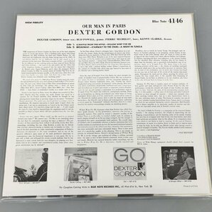 LPレコード Our Man In Paris Dexter Gordon BLP 4146 帯ライナーノーツ付き 重量版 2403LO143の画像2